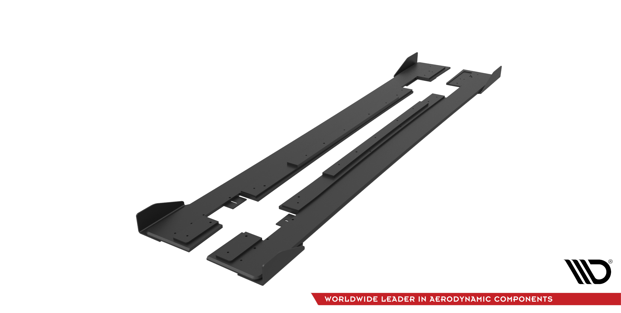 Maxton Design Street Pro Side Skirts Diffusers + Flaps para Mercedes-AMG CLA 45 C117 Facelift - imagen 3