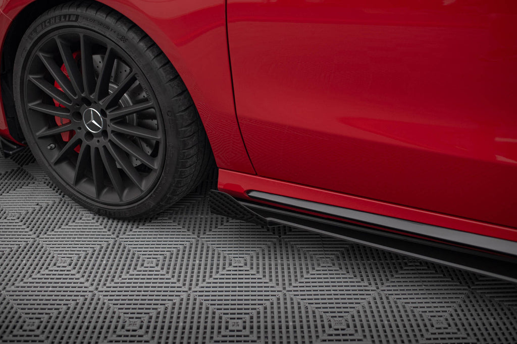 Maxton Design Street Pro Side Skirts Diffusers + Flaps para Mercedes-Benz A 45 AMG W176 Facelift - imagen 4