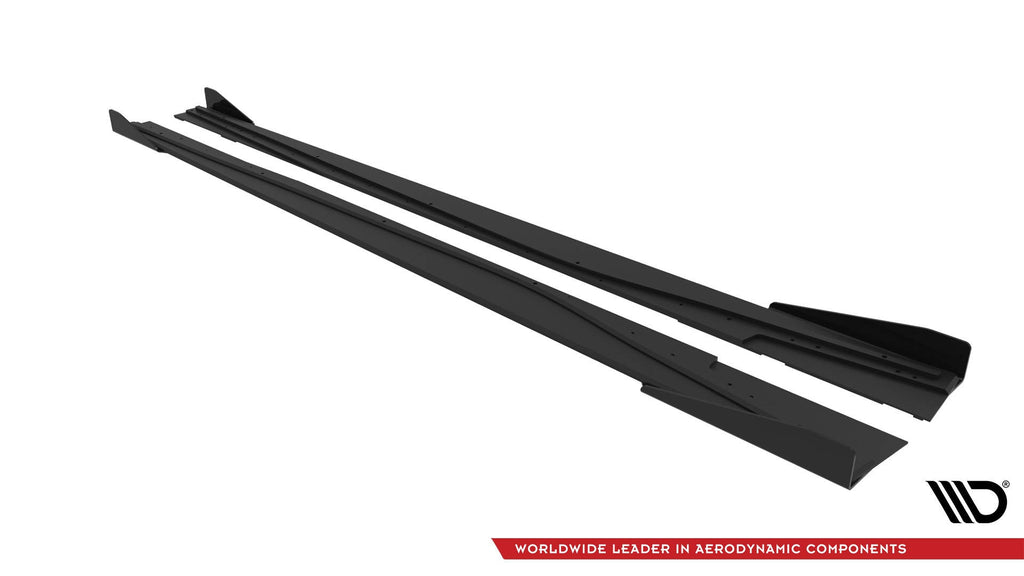 Maxton Design Street Pro Side Skirts Diffusers + Flaps para Mercedes-Benz A AMG-Line W176 Facelift - imagen 5