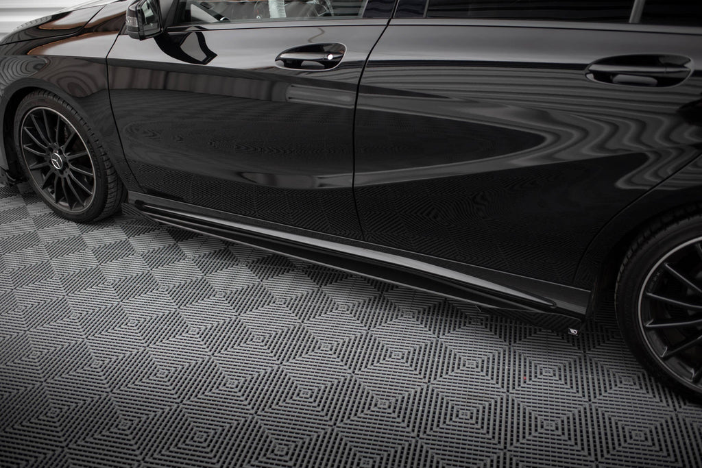 Maxton Design Street Pro Side Skirts Diffusers + Flaps para Mercedes-Benz A AMG-Line W176 Facelift - imagen 3
