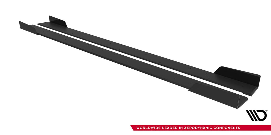 Maxton Design Street Pro Side Skirts Diffusers + Flaps para Mitsubishi Lancer EVO X - imagen 6