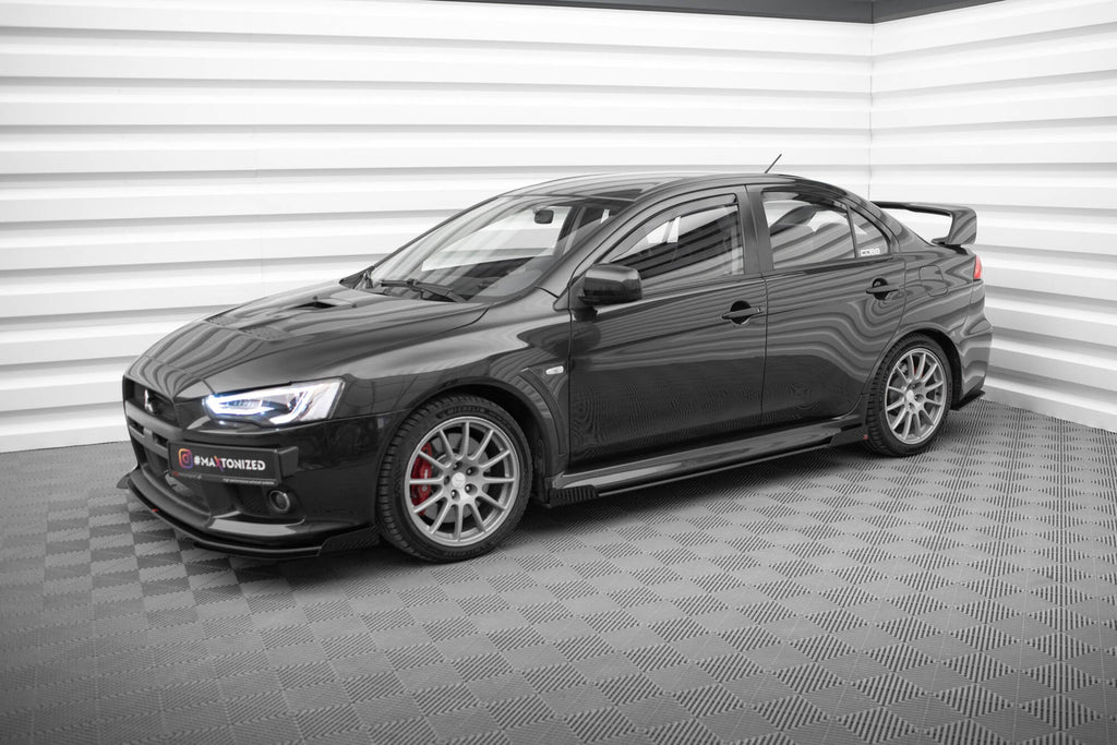 Maxton Design Street Pro Side Skirts Diffusers + Flaps para Mitsubishi Lancer EVO X - imagen 2