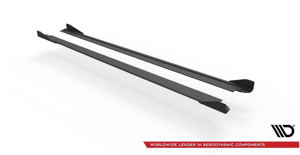Maxton Design Street Pro Side Skirts Diffusers + Flaps para Seat Leon FR Mk4 - imagen 3