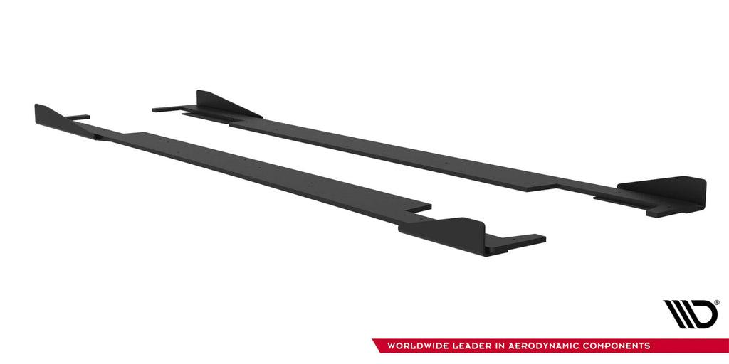 Maxton Design Street Pro Side Skirts Diffusers + Flaps para Subaru Impreza WRX STI Mk3 Facelift - imagen 5
