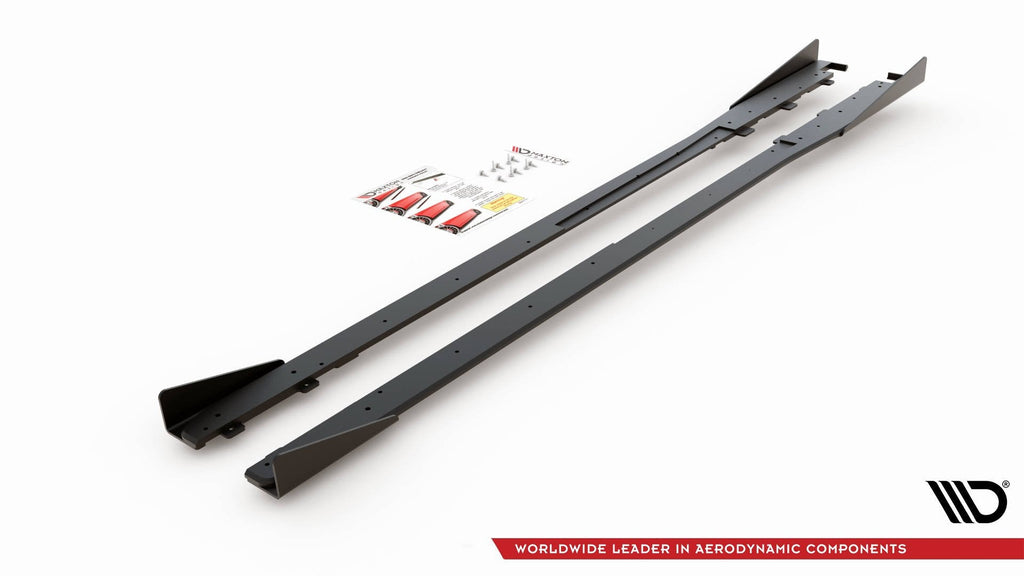 Maxton Design Street Pro Side Skirts Diffusers + Flaps para Toyota GR Yaris Mk4 - imagen 6