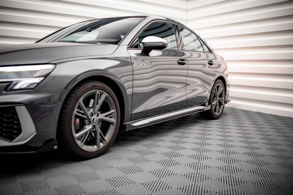 Maxton Design Street Pro Side Skirts Diffusers + Flaps V.1 para Audi S3 / A3 S-Line 8Y / 8Y Facelift - imagen 1