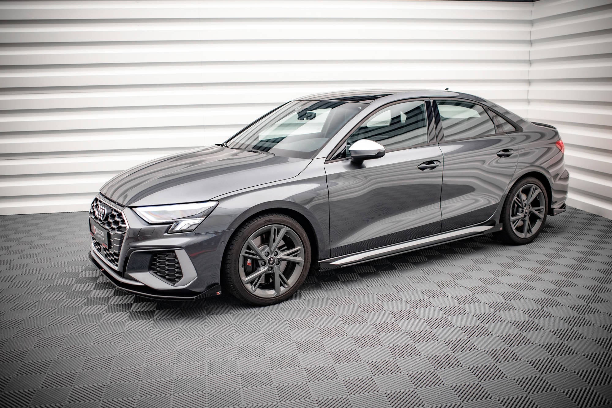 Maxton Design Street Pro Side Skirts Diffusers + Flaps V.1 para Audi S3 / A3 S-Line 8Y / 8Y Facelift - imagen 2