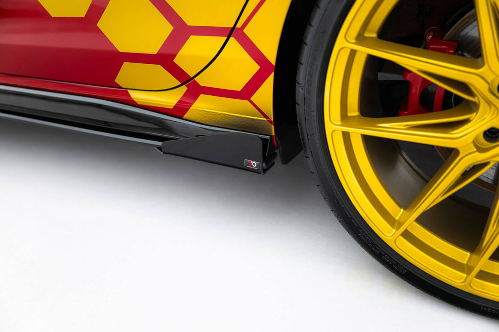 Maxton Design Street Pro Side Skirts Diffusers + Flaps para Volkswagen Golf GTI Clubsport Mk8 Facelift - imagen 6