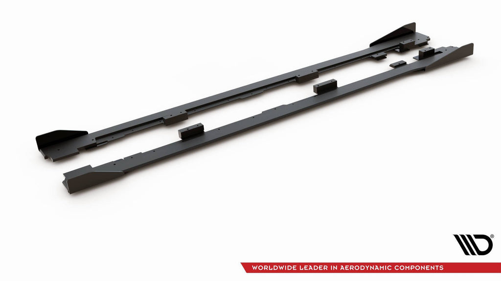 Maxton Design Street Pro Side Skirts Diffusers + Flaps para Volkswagen Golf GTI Mk6 - imagen 5