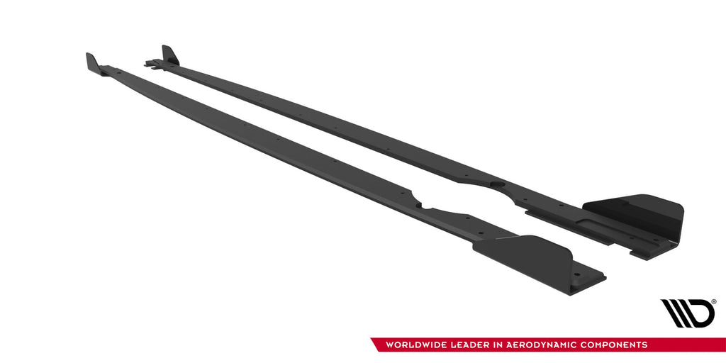 Maxton Design Street Pro Side Skirts Diffusers + Flaps para Volkswagen Golf R Hatchback Mk8 / Mk8 Facelift - imagen 6