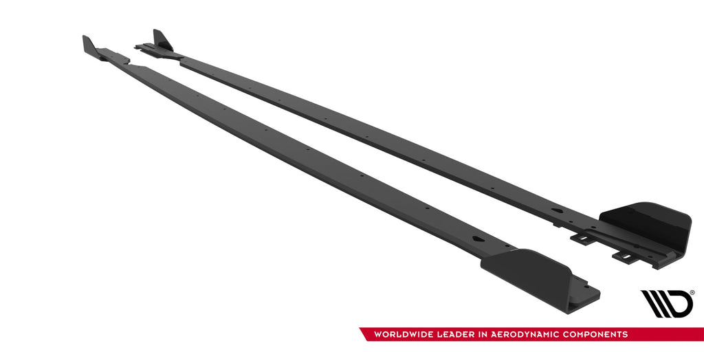 Maxton Design Street Pro Side Skirts Diffusers + Flaps para Volkswagen Golf R Hatchback Mk8 / Mk8 Facelift - imagen 7