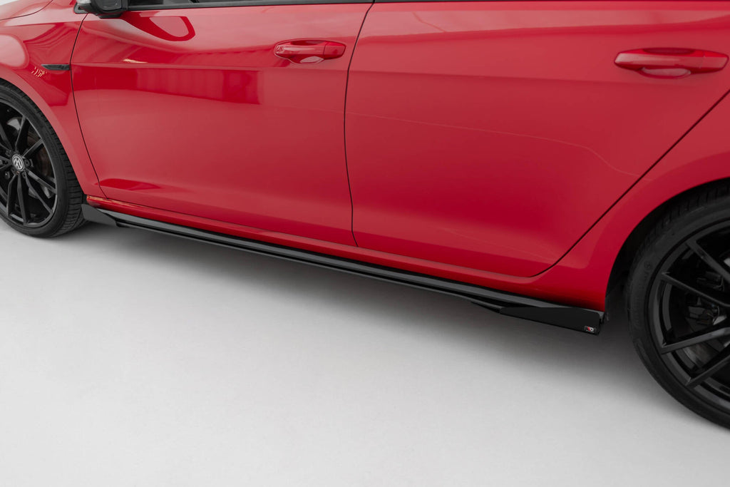 Maxton Design Street Pro Side Skirts Diffusers + Flaps para Volkswagen Golf R / R-Line Mk7 Facelift - imagen 2
