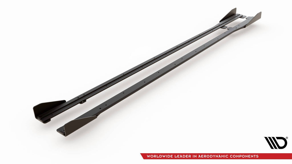 Maxton Design Street Pro Side Skirts Diffusers + Flaps para Volkswagen Golf R / R-Line Mk7 Facelift - imagen 7