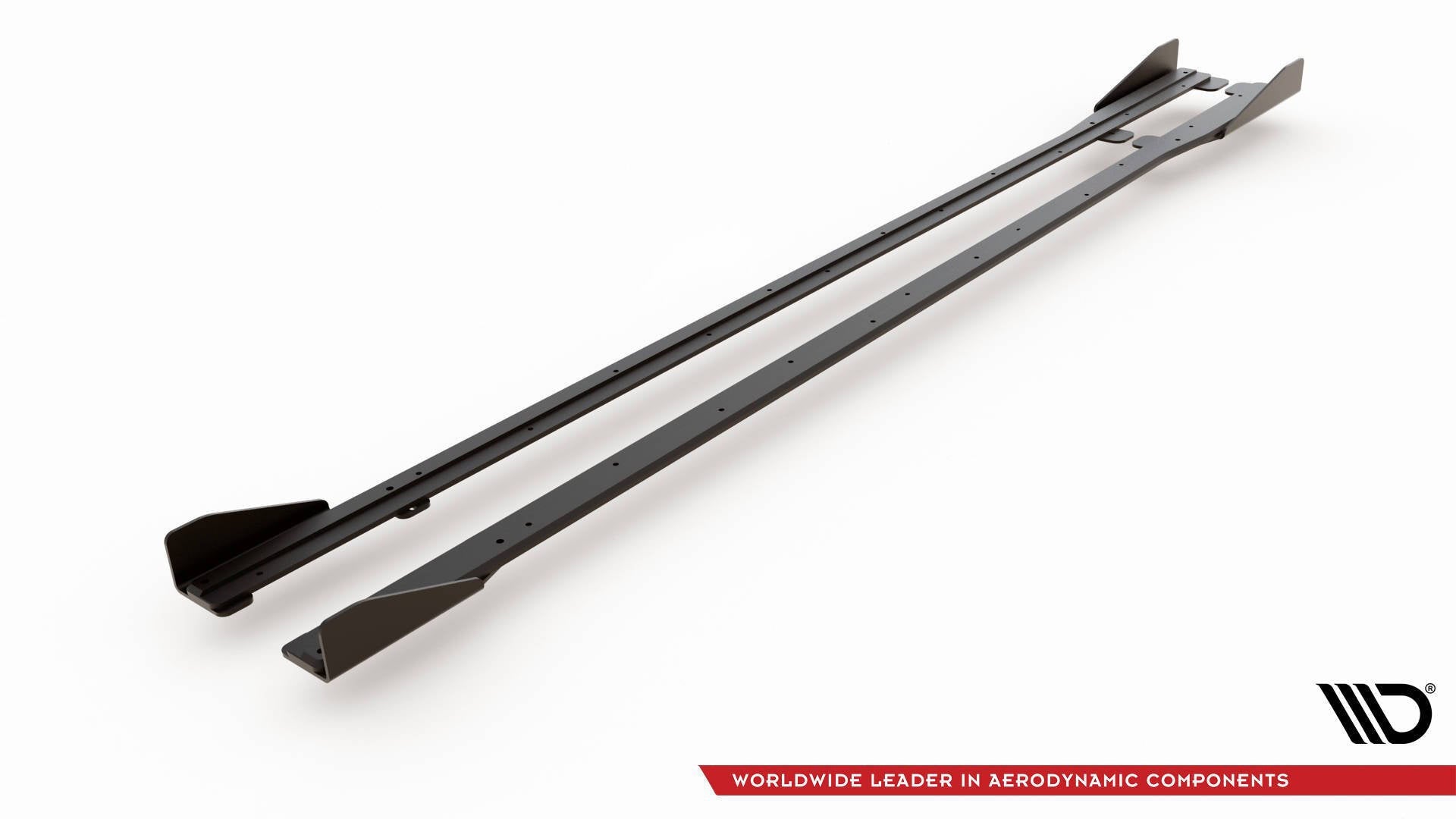 Maxton Design Street Pro Side Skirts Diffusers + Flaps para Volkswagen Golf R / R-Line Mk7 Facelift - imagen 7