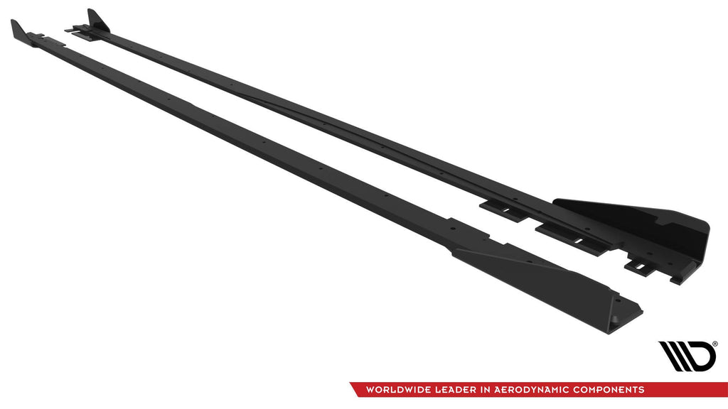 Maxton Design Street Pro Side Skirts Diffusers + Flaps para Volkswagen Jetta GLI Mk7 - imagen 7