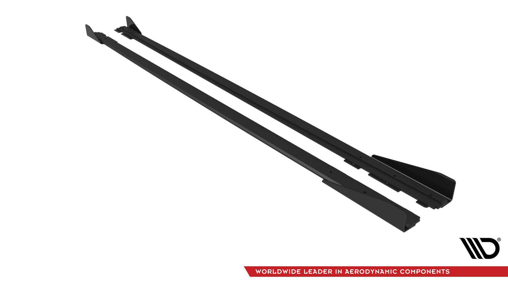 Maxton Design Street Pro Side Skirts Diffusers + Flaps para Volkswagen Polo GTI Mk6 Facelift - imagen 5