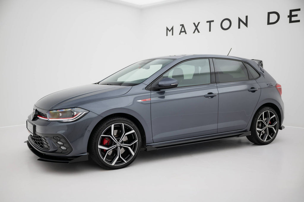 Maxton Design Street Pro Side Skirts Diffusers + Flaps para Volkswagen Polo GTI Mk6 Facelift - imagen 2
