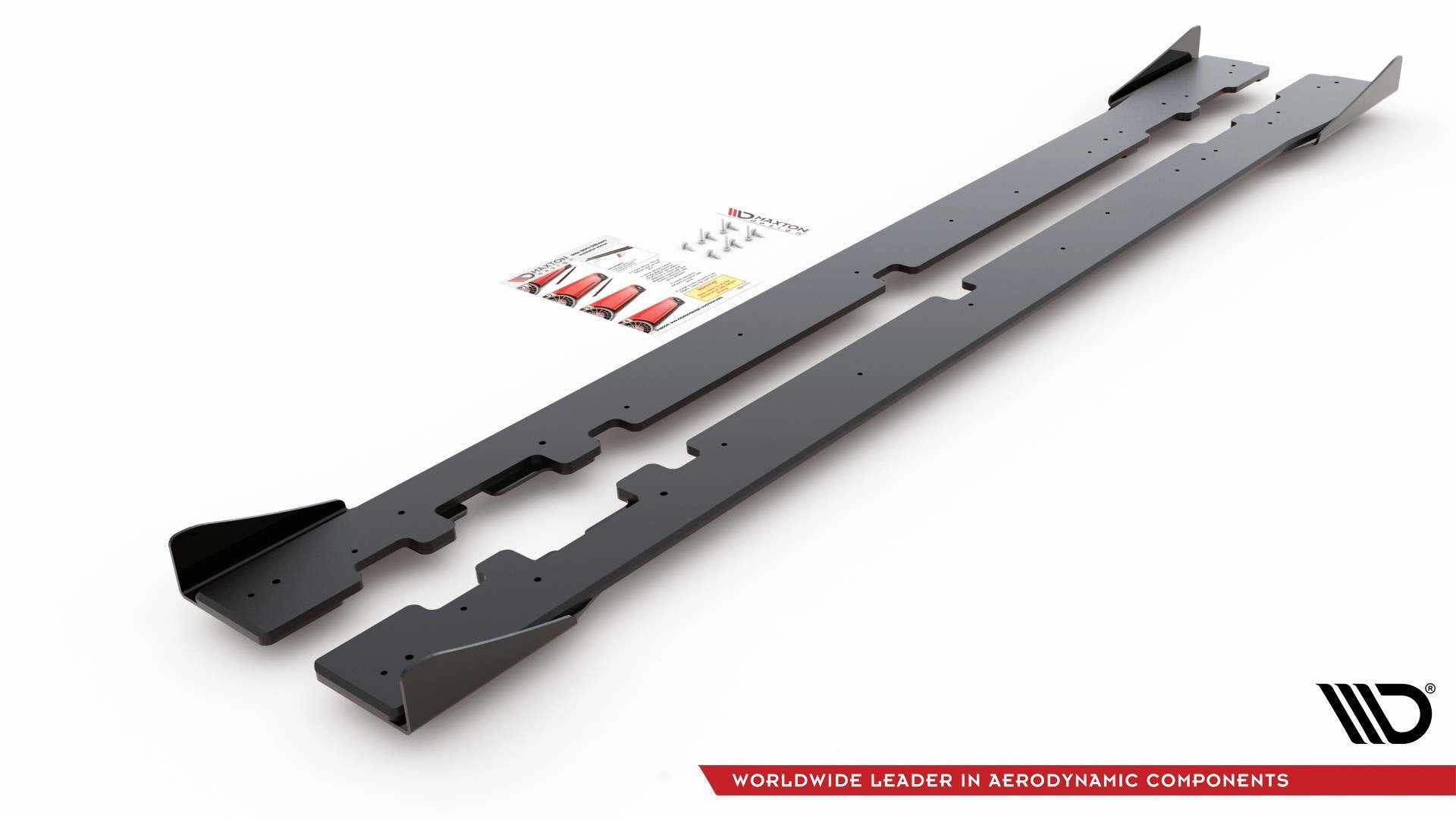 Maxton Design Street Pro Side Skirts Diffusers + Flaps para Mercedes-AMG C43 / AMG-Line Coupe C205 - imagen 6