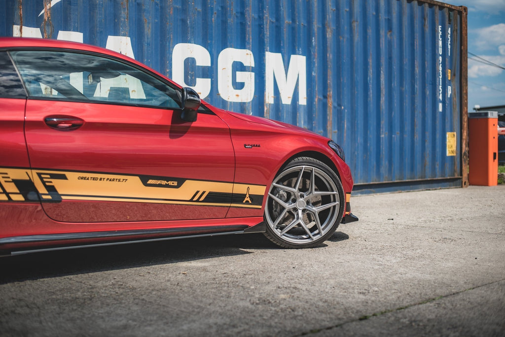 Maxton Design Street Pro Side Skirts Diffusers + Flaps para Mercedes-AMG C43 / AMG-Line Coupe C205 - imagen 3