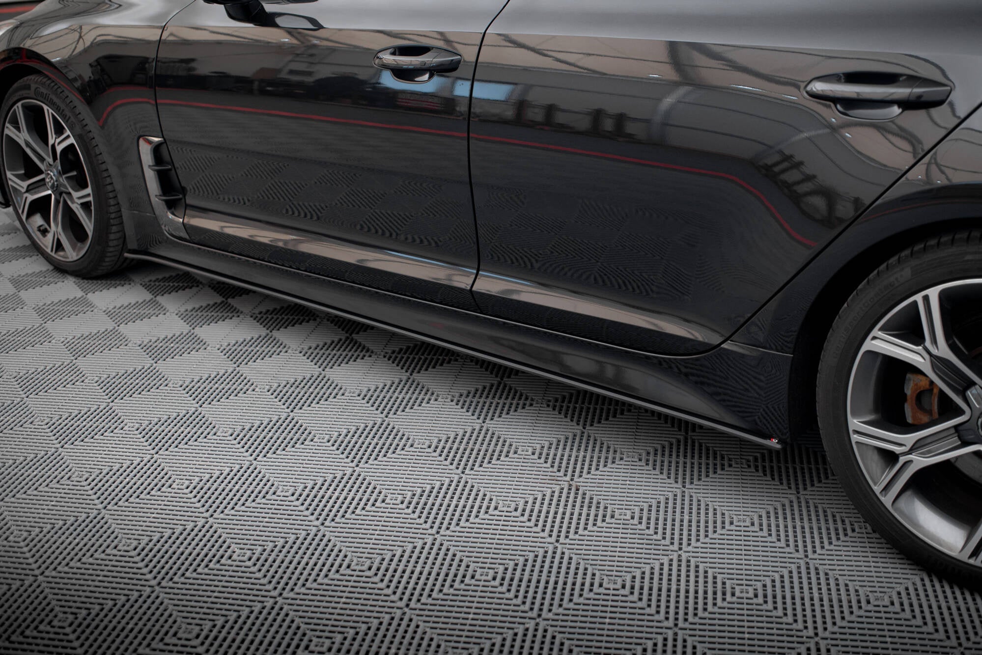 Maxton Design Street Pro Side Skirts Diffusers para Kia Stinger GT / GT-Line / Standard Mk1 - imagen 2