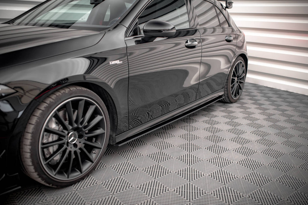 Maxton Design Street Pro Side Skirts Diffusers para Mercedes A35 AMG / AMG-Line Aero Pack W177 - imagen 1