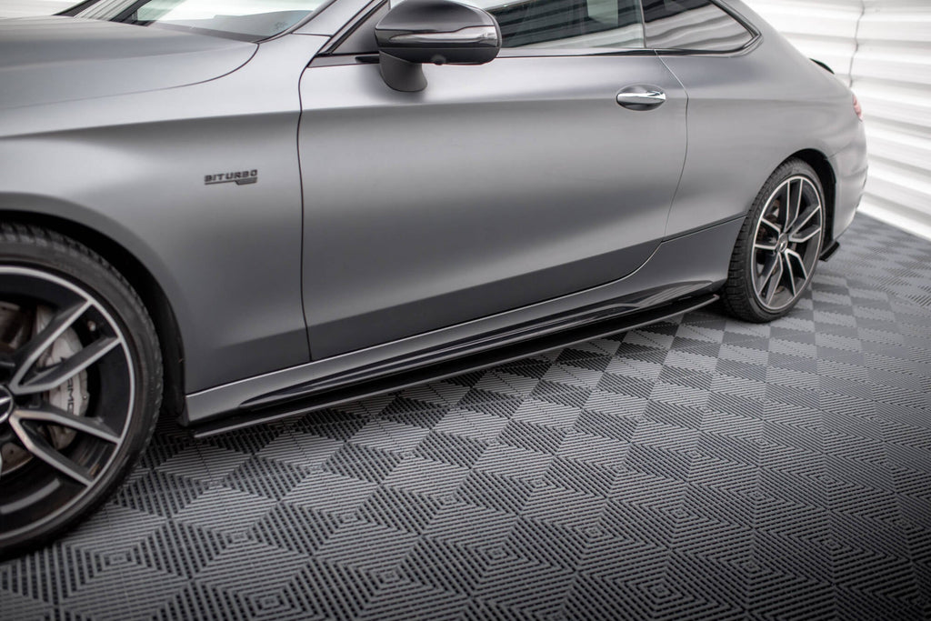Maxton Design Street Pro Side Skirts Diffusers para Mercedes-AMG C43 Coupe / Cabrio C205 Facelift / A205 Facelift - imagen 1