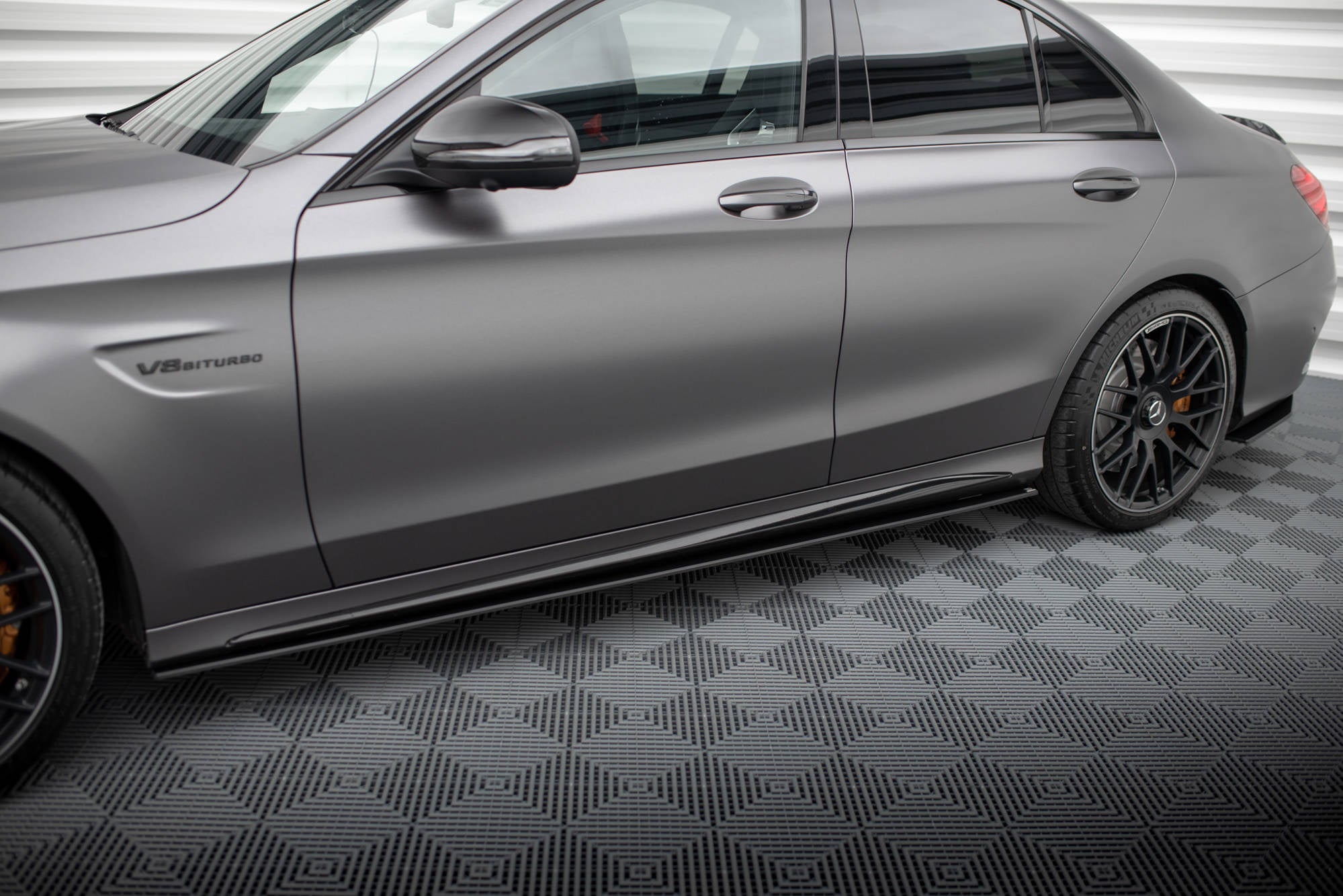 Maxton Design Street Pro Side Skirts Diffusers para Mercedes-AMG C63 Sedan / Estate W205 Facelift - imagen 1