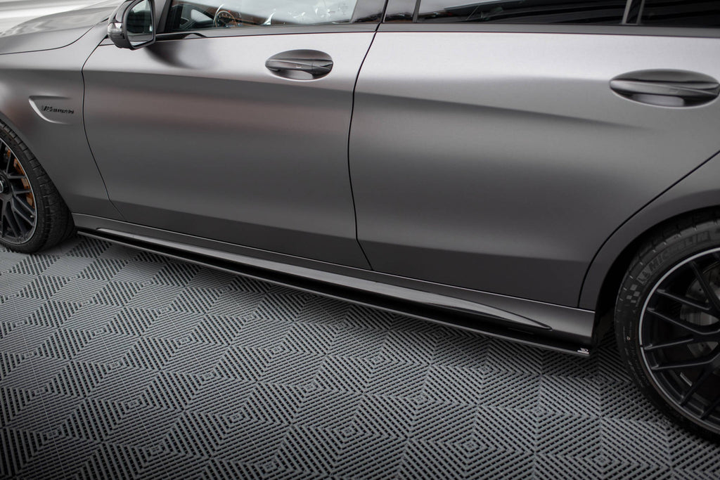 Maxton Design Street Pro Side Skirts Diffusers para Mercedes-AMG C63 Sedan / Estate W205 Facelift - imagen 2