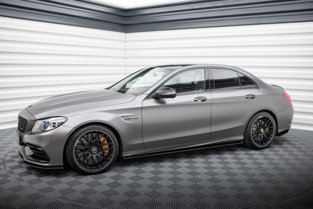Maxton Design Street Pro Side Skirts Diffusers para Mercedes-AMG C63 Sedan / Estate W205 Facelift - imagen 3