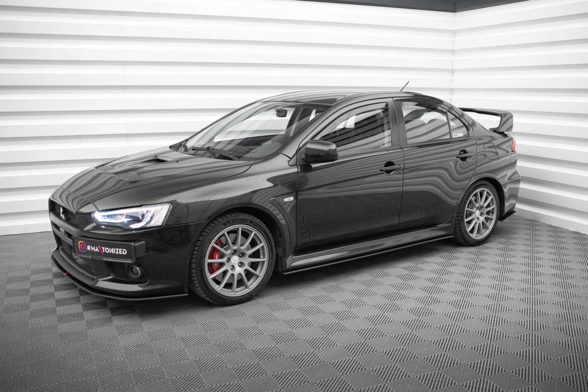 Maxton Design Street Pro Side Skirts Diffusers para Mitsubishi Lancer EVO X - imagen 2