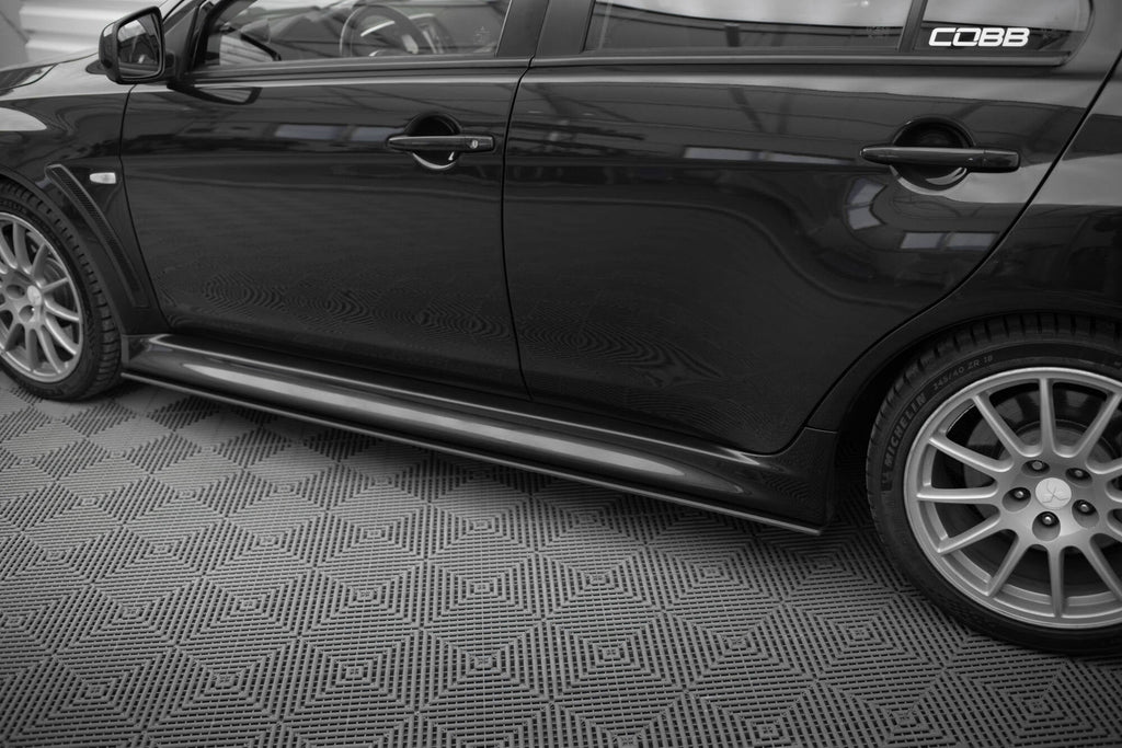 Maxton Design Street Pro Side Skirts Diffusers para Mitsubishi Lancer EVO X - imagen 3