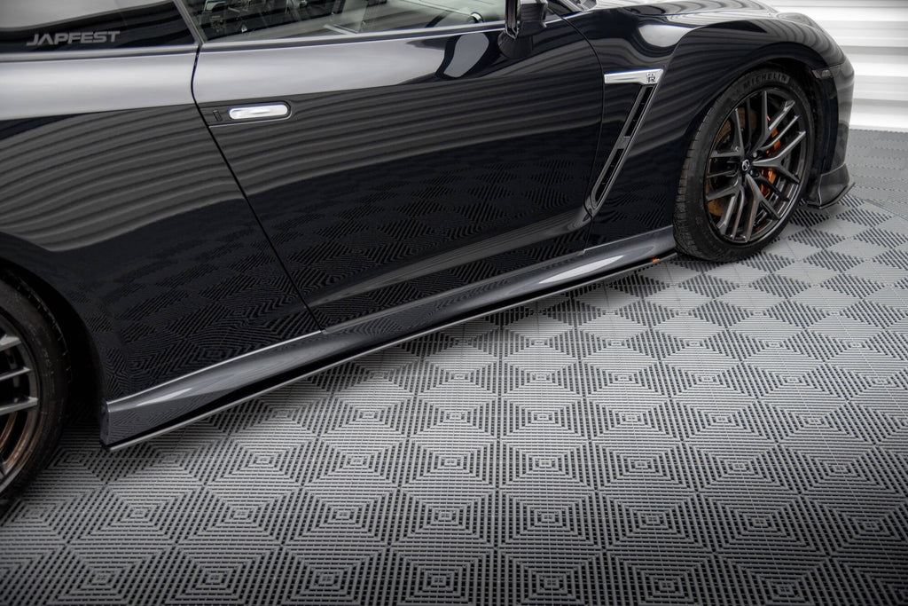 Maxton Design Street Pro Side Skirts Diffusers para Nissan GTR R35 Facelift - imagen 2