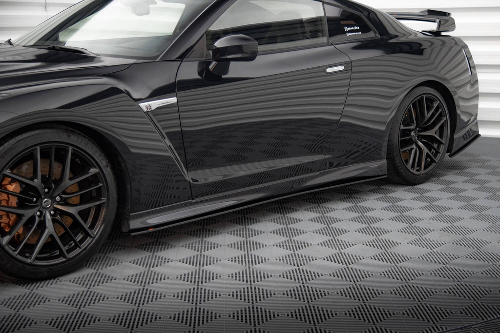 Maxton Design Street Pro Side Skirts Diffusers para Nissan GTR R35 Facelift - imagen 1