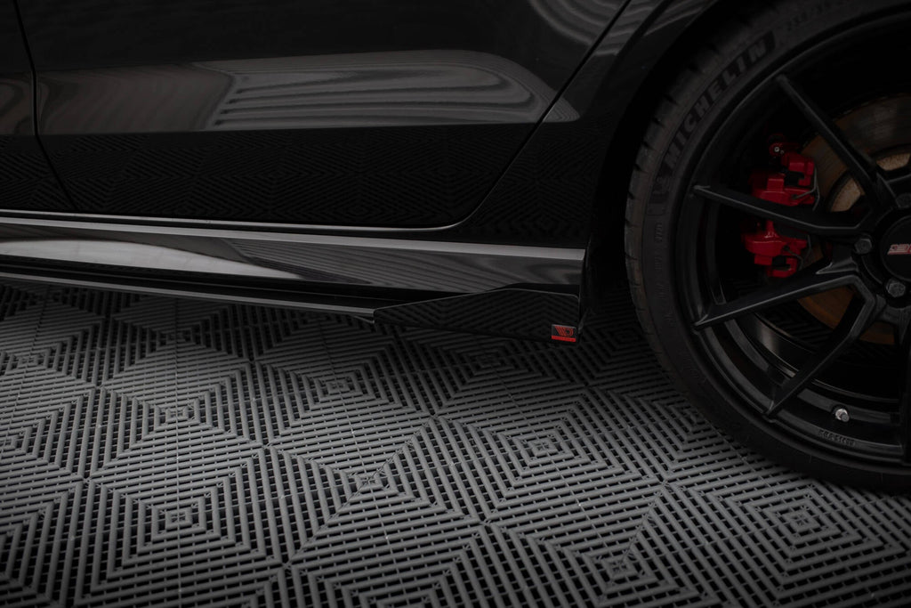 Maxton Design Street Pro Side Skirts Diffusers V.1 + Flaps para Audi RS3 Sedan 8V Facelift - imagen 4