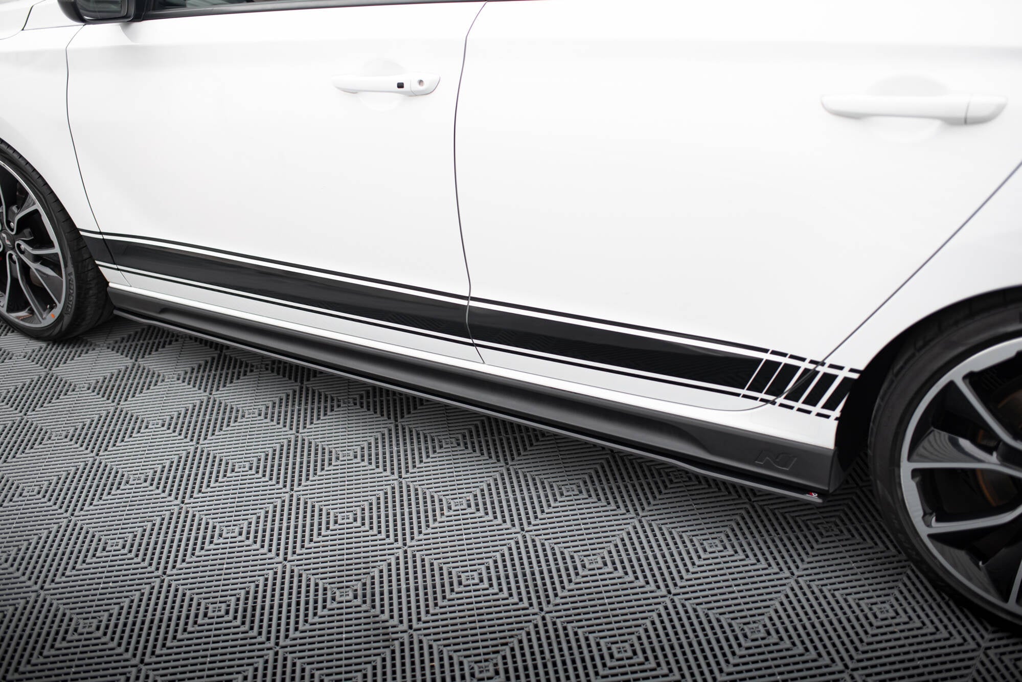 Maxton Design Street Pro Side Skirts Diffusers V.1 para Hyundai I30 N / N-Line Hatchback / Fastback Mk3 / Mk3 Facelift - imagen 3