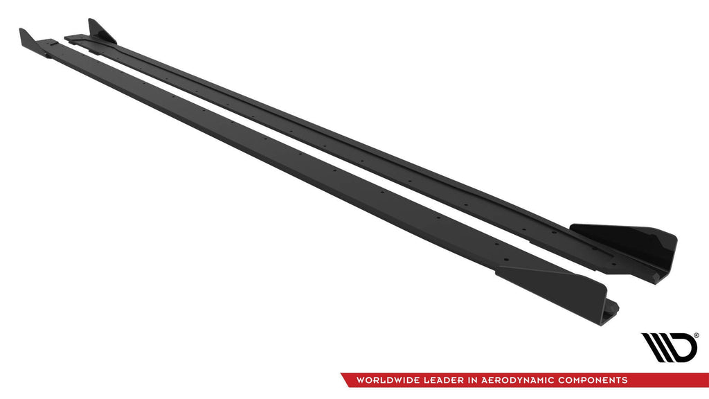 Maxton Design Street Pro Side Skirts Diffusers V.2 + Flaps para Audi A3 S-Line Sedan / S3 Sedan 8Y / 8Y Facelift - imagen 5