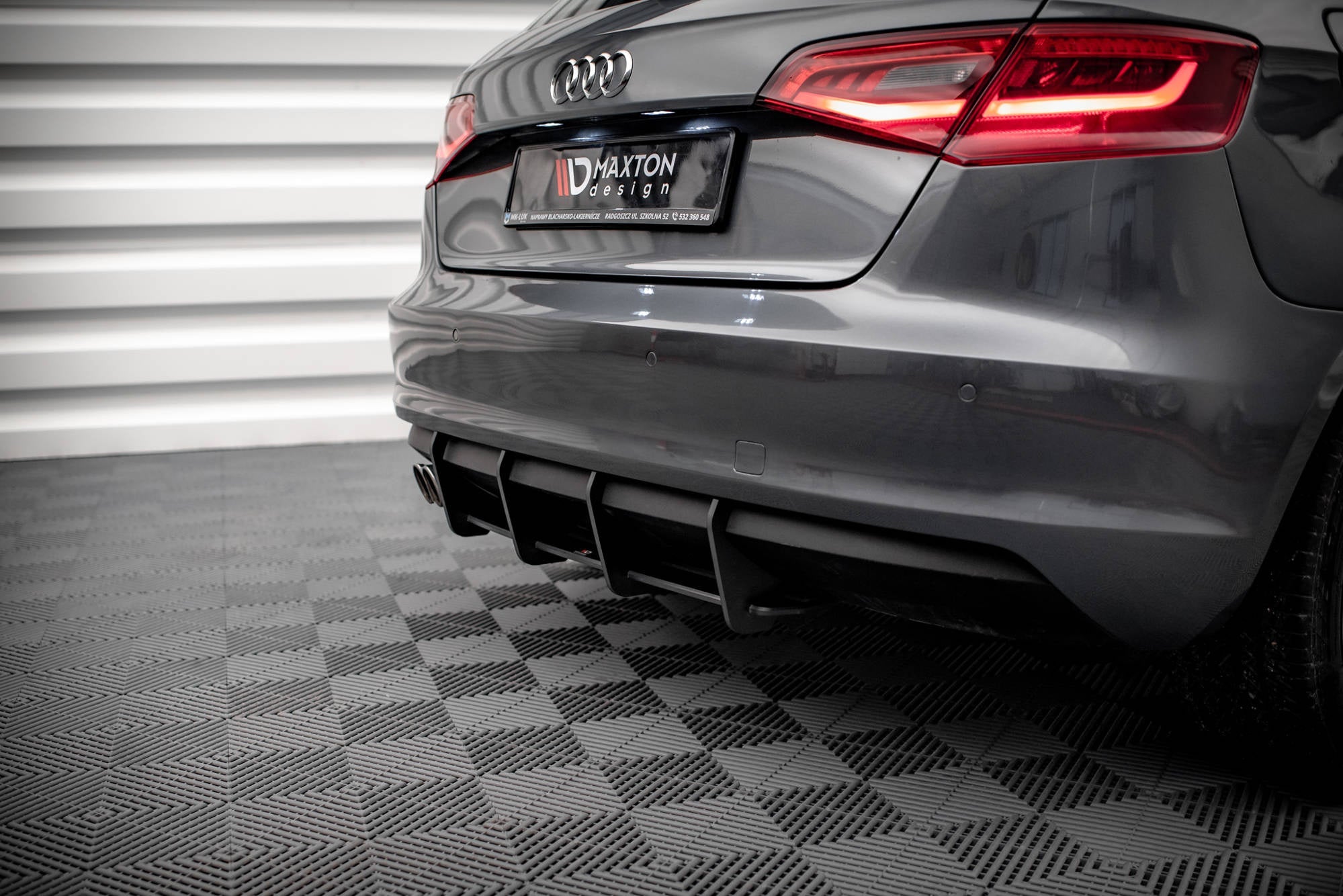 Maxton Design Street Pro Rear Diffuser para Audi A3 Sportback 8V - imagen 3