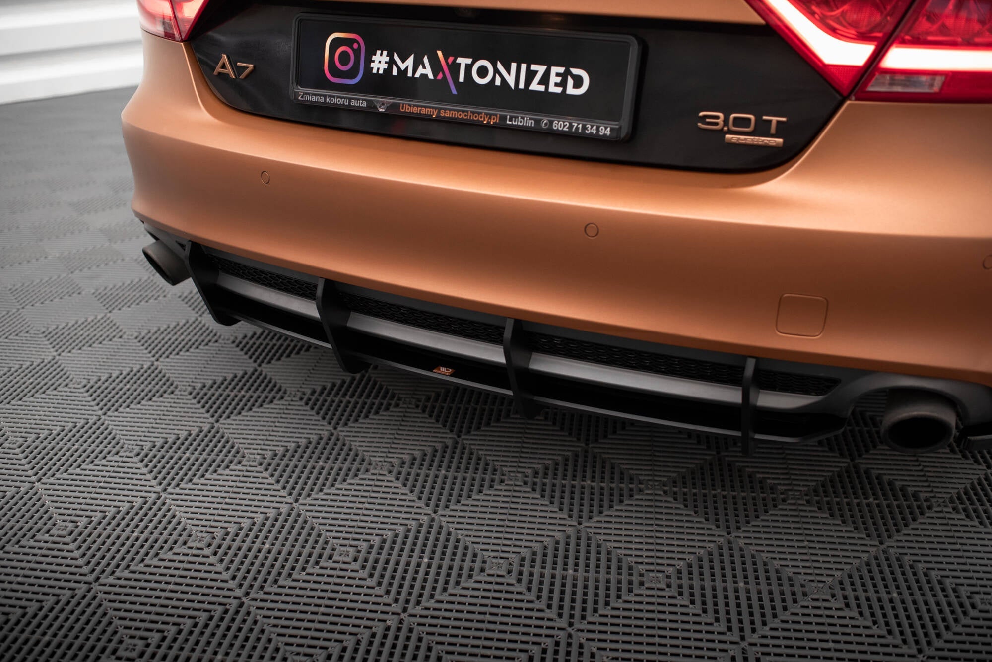 Maxton Design Street Pro Rear Diffuser para Audi A7 S-Line C7 - imagen 1