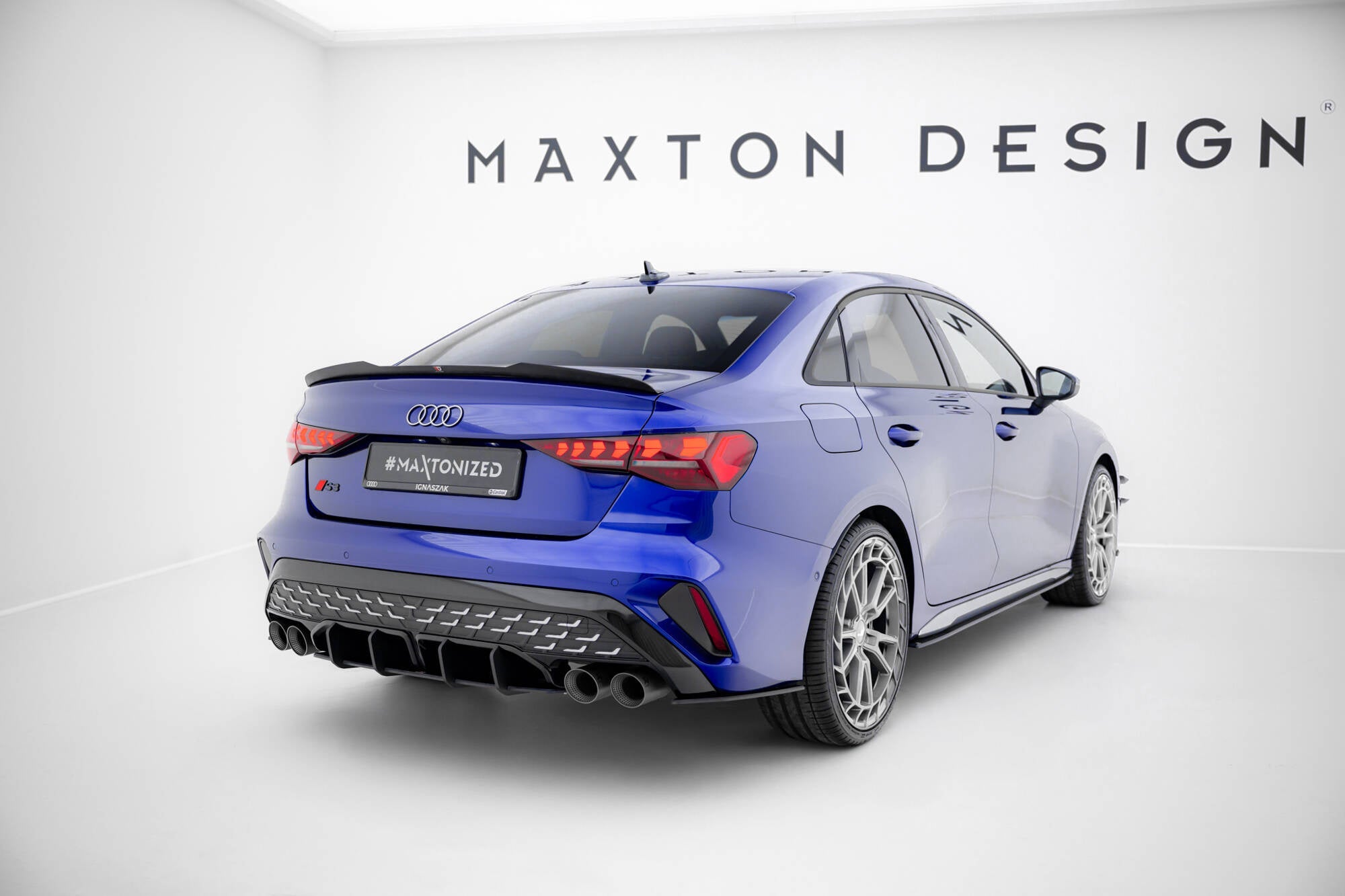 Maxton Design Street Pro Rear Diffuser para Audi S3 Sedan 8Y Facelift - imagen 4