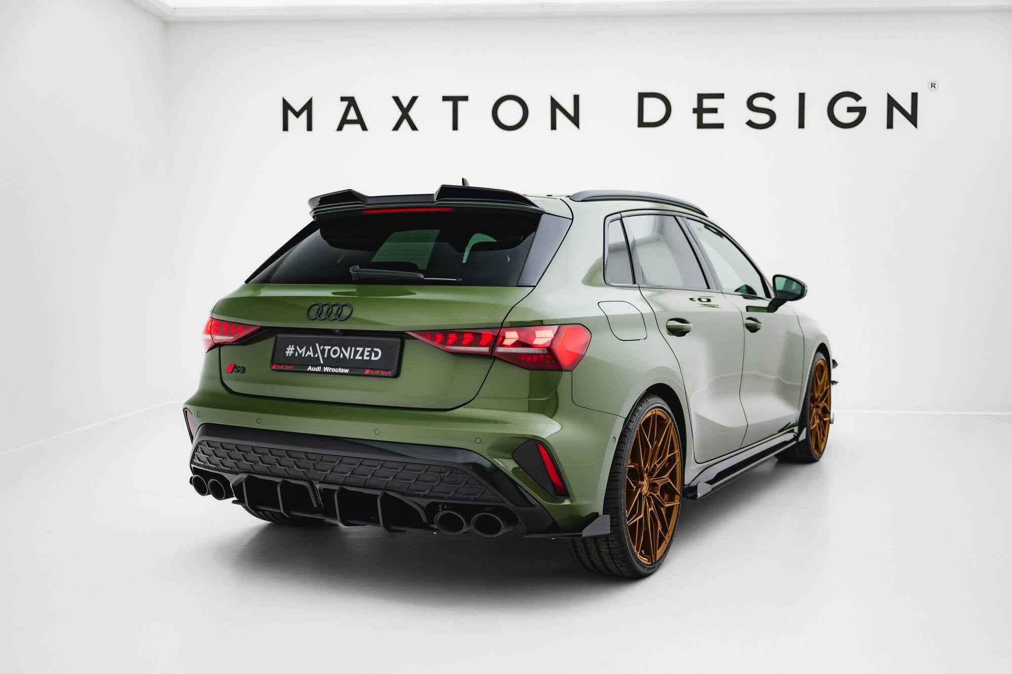 Maxton Design Street Pro Rear Diffuser para Audi S3 Sportback 8Y Facelift - imagen 1