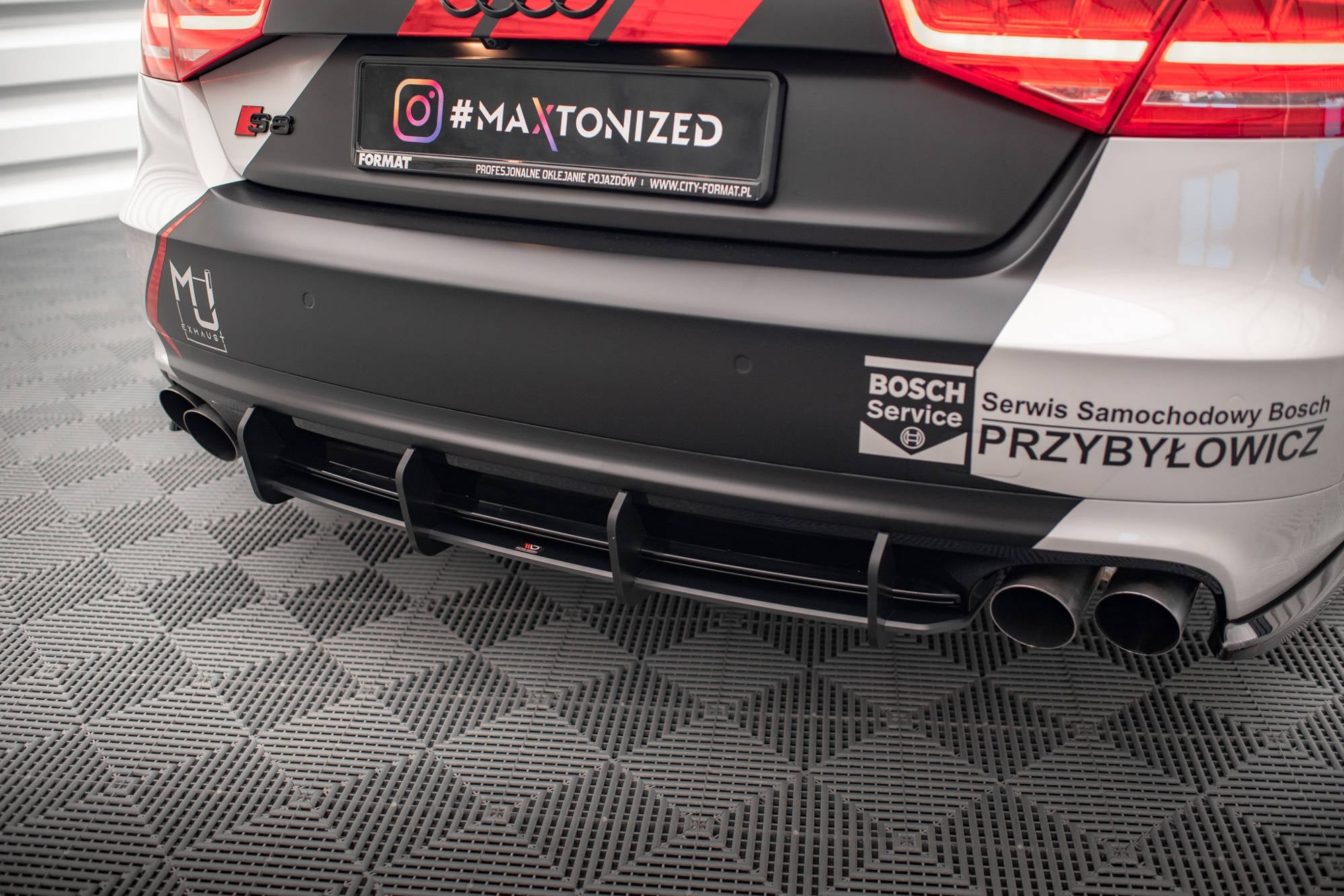 Maxton Design Street Pro Rear Diffuser para Audi S8 D4 - imagen 2