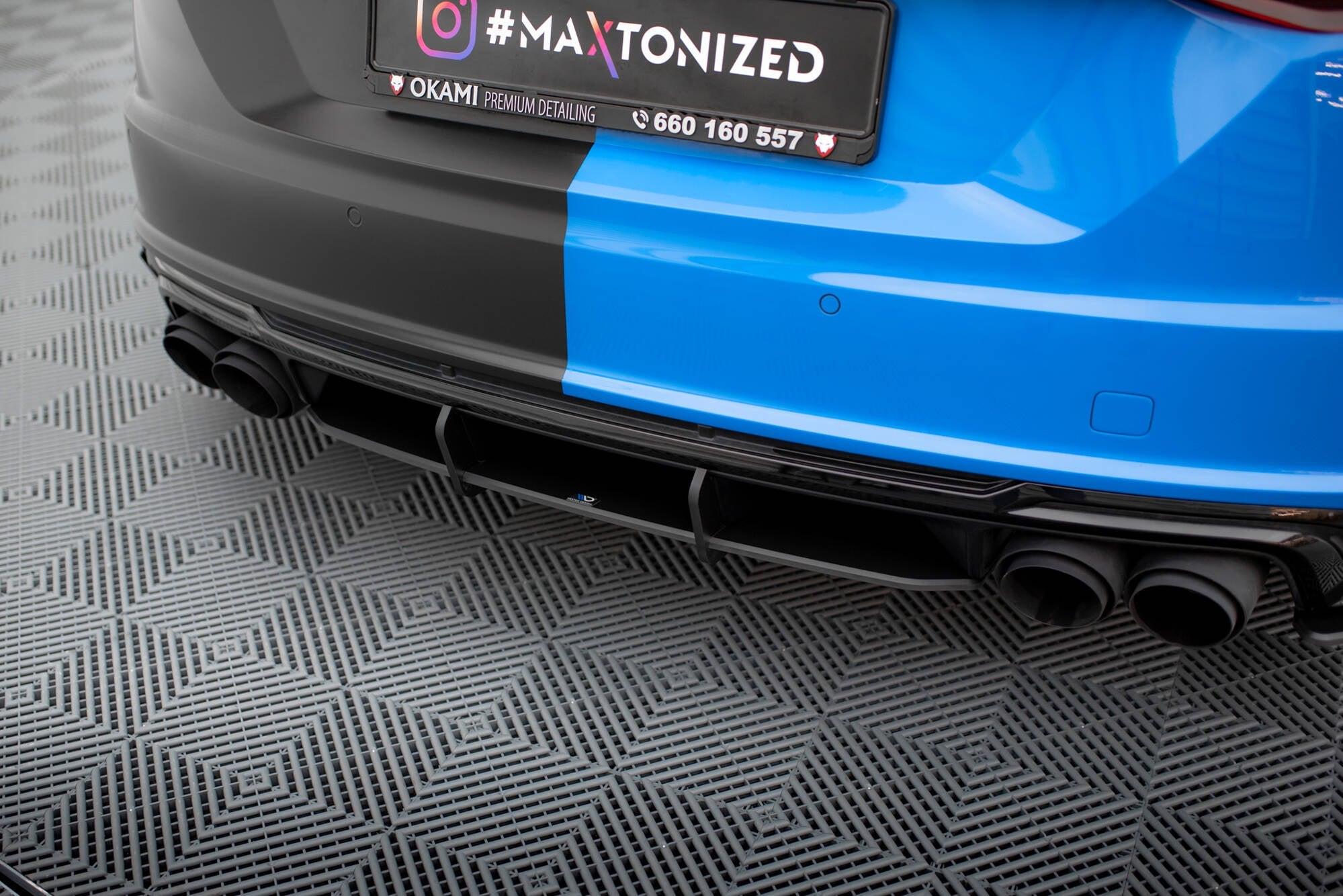 Maxton Design Street Pro Rear Diffuser para Audi TT S 8S Facelift - imagen 1