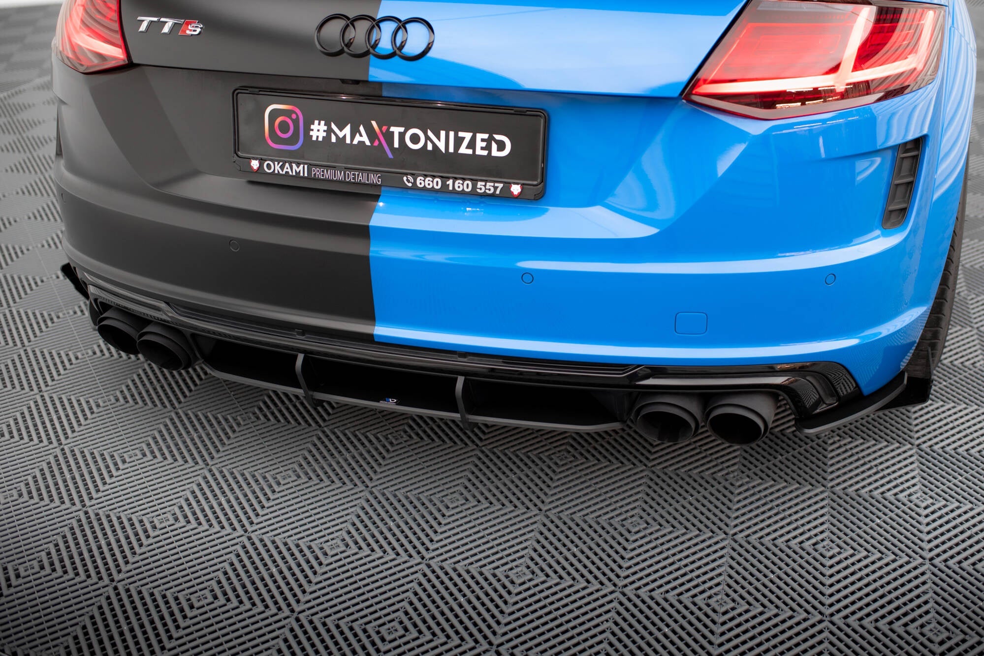Maxton Design Street Pro Rear Diffuser para Audi TT S 8S Facelift - imagen 5