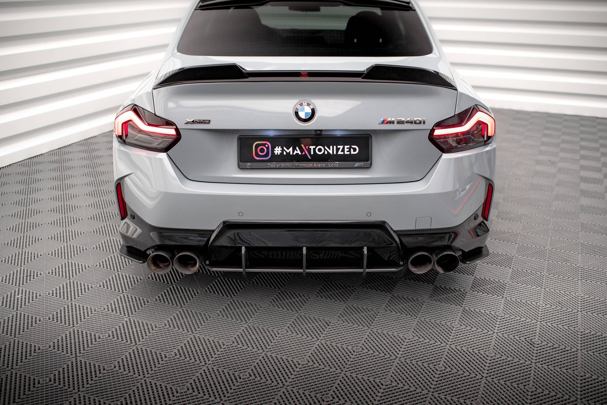 Maxton Design Street Pro Rear Diffuser para BMW 2 Coupe M240i G42 - imagen 1