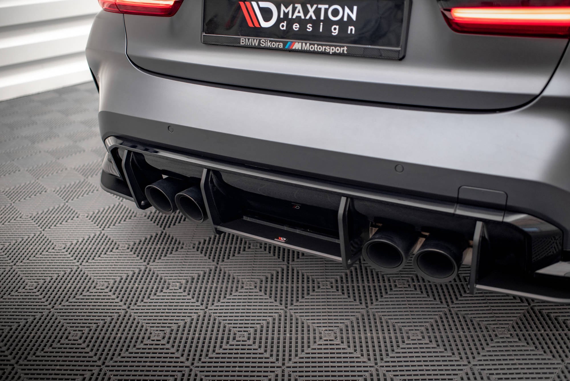 Maxton Design Street Pro Rear Diffuser para BMW M3 / M4 Sedan / Touring / Coupe / G80 / G81 / G82 - imagen 4