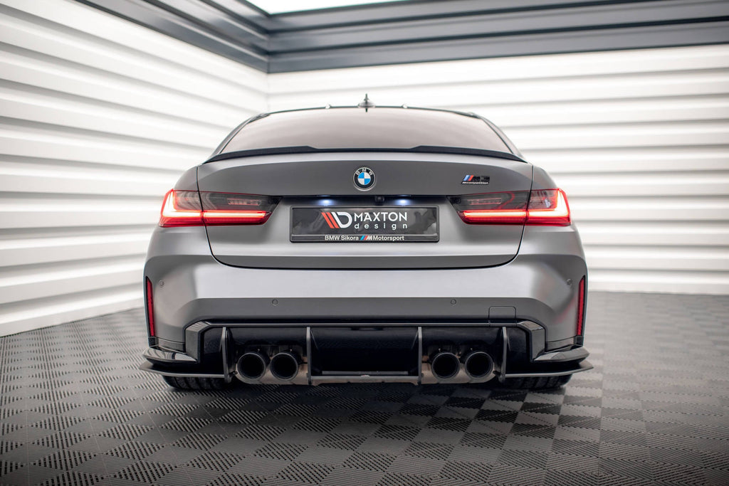 Maxton Design Street Pro Rear Diffuser para BMW M3 / M4 Sedan / Touring / Coupe / G80 / G81 / G82 - imagen 1