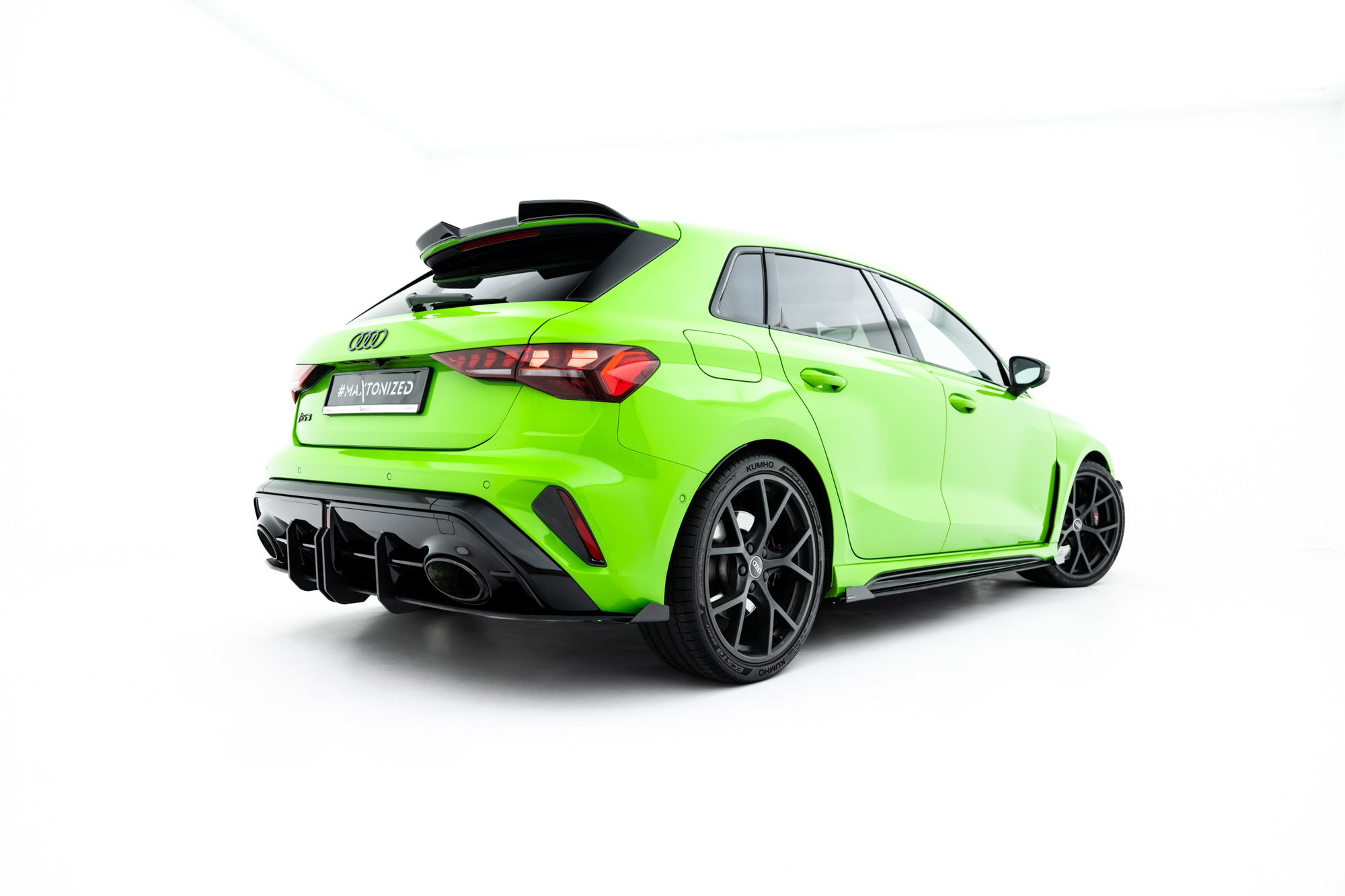 Maxton Design Street Pro Rear Diffuser + Flaps para Audi RS3 Sportback 8Y Facelift - imagen 1