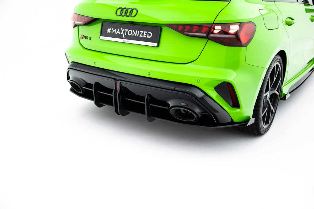 Maxton Design Street Pro Rear Diffuser + Flaps para Audi RS3 Sportback 8Y Facelift - imagen 2