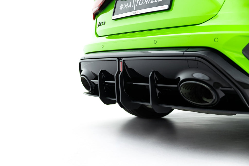 Maxton Design Street Pro Rear Diffuser + Flaps para Audi RS3 Sportback 8Y Facelift - imagen 7