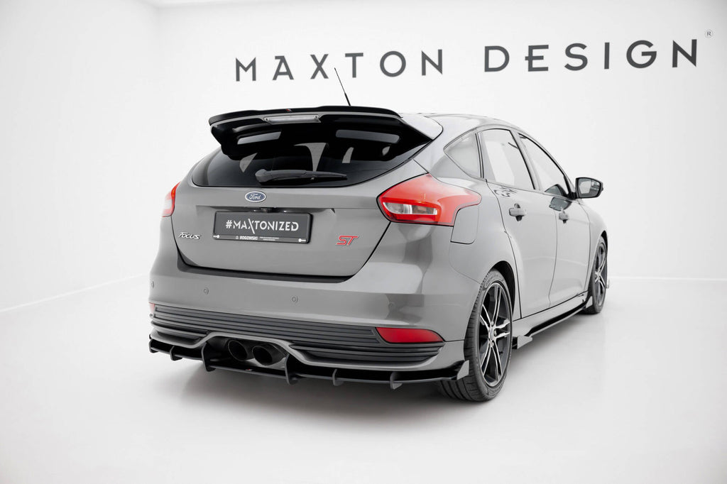 Maxton Design Street Pro Rear Diffuser + Flaps para Ford Focus ST Mk3 Facelift - imagen 1